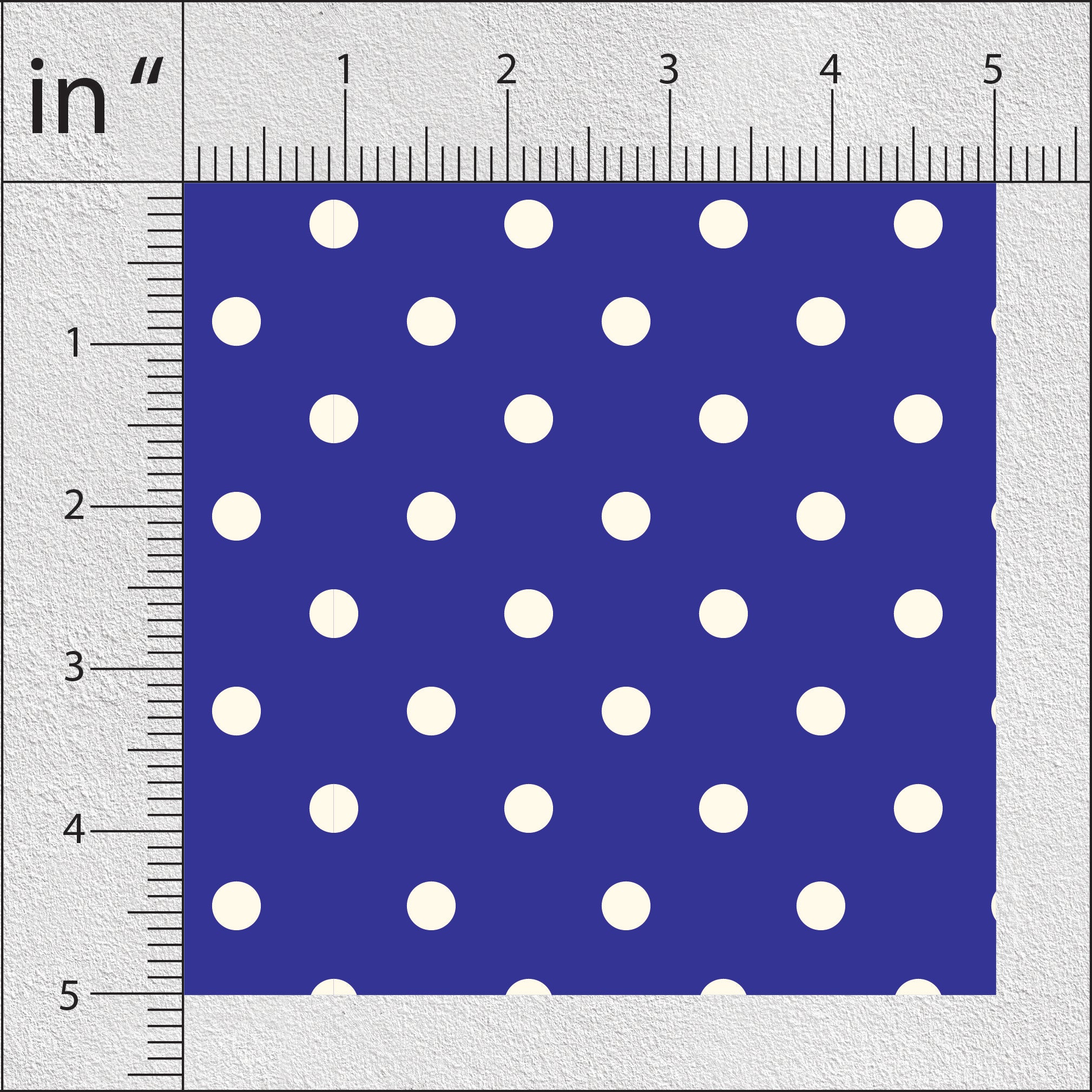 Night Blue Polka Dots Print